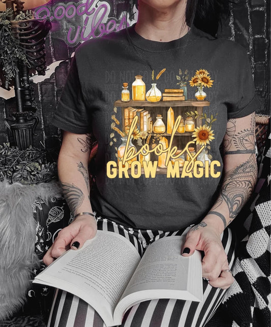 Books Grow Magic Yellow