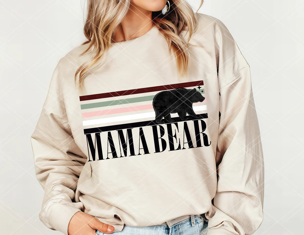 RETRO STRIPED MAMA BEAR (AYCS)