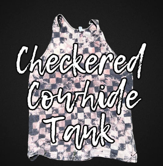 Checkered Cowhide Tank