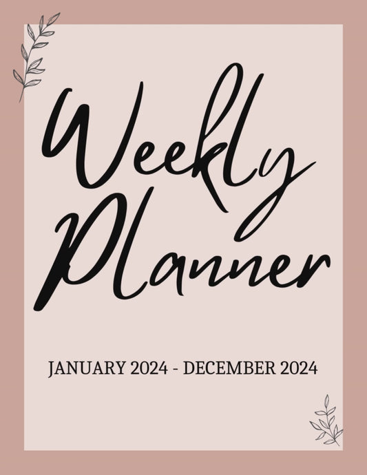 Weekly Planner 2024 (Physical Planner)